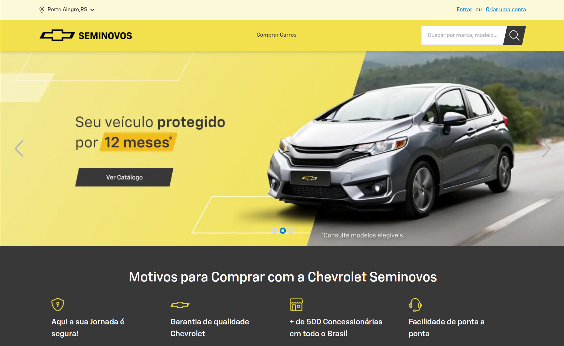 Chevrolet Seminovos Banner