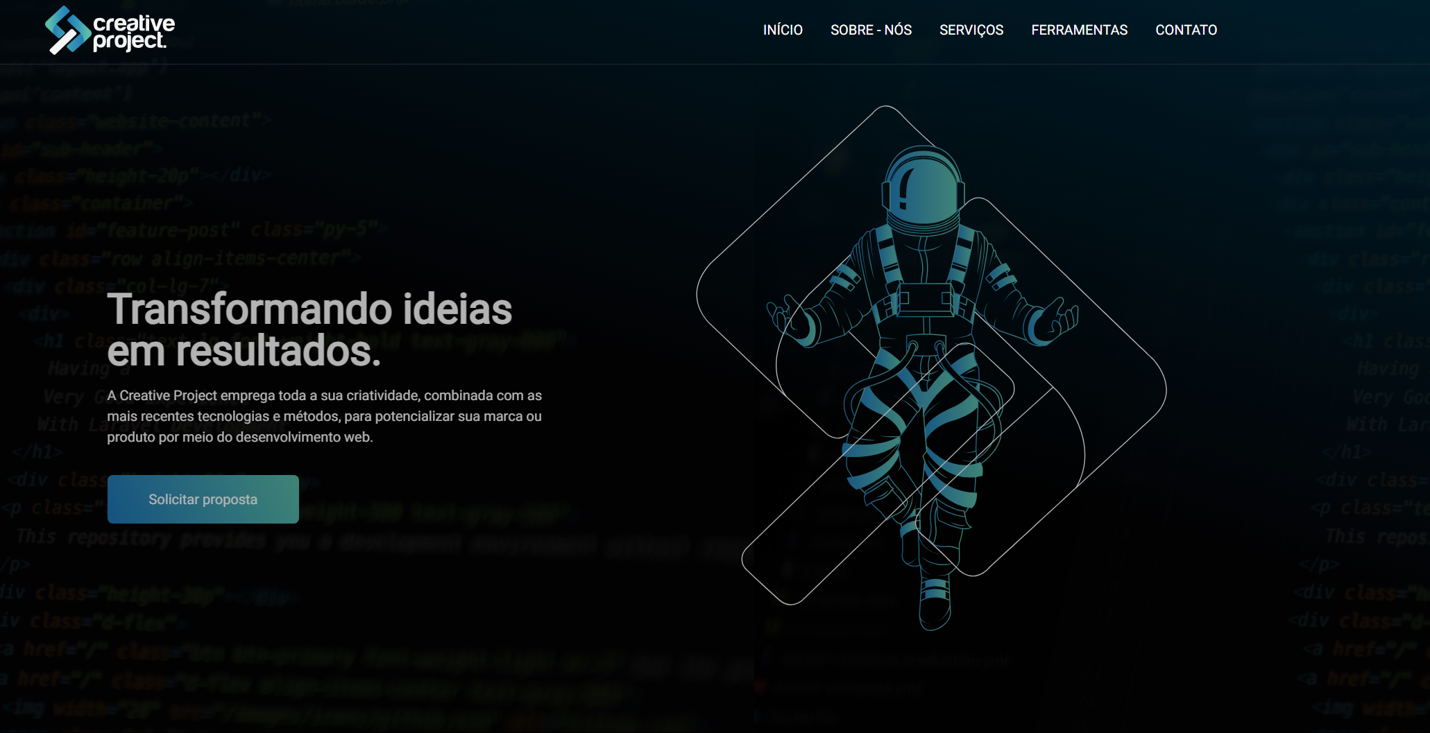 Creative Page Screenshot