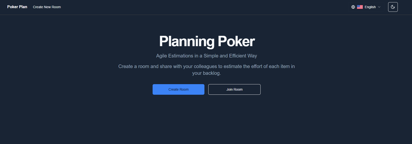 Poker Plan Landing Page